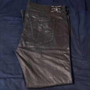 True Religion Dark black coated Men's Jeans size 46